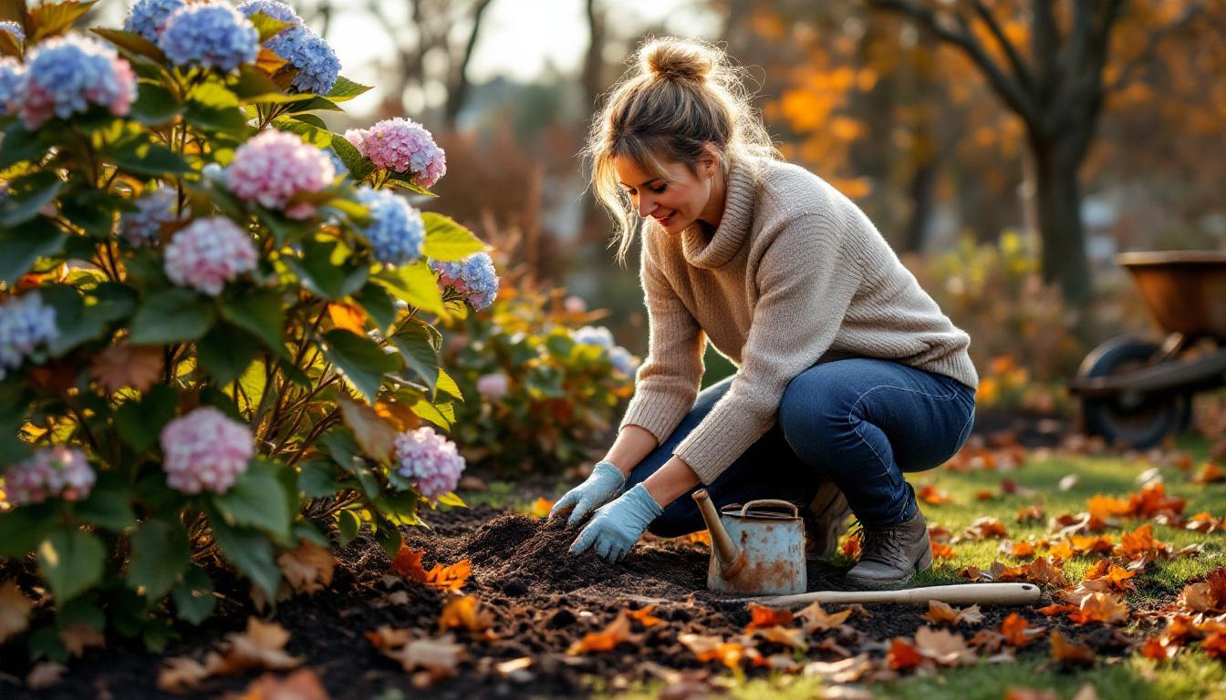 ontdek het natuurlijke ingrediënt dat je vóór eind november in de bodem moet toevoegen voor spectaculaire hortensia’s volgend jaar.